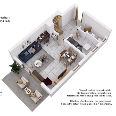 Moderne Maisonette Mit Garten Unterschleißheim Buitenkant foto