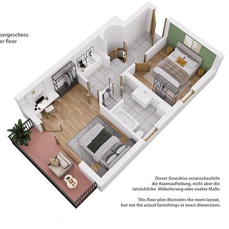 Moderne Maisonette Mit Garten Unterschleißheim Buitenkant foto