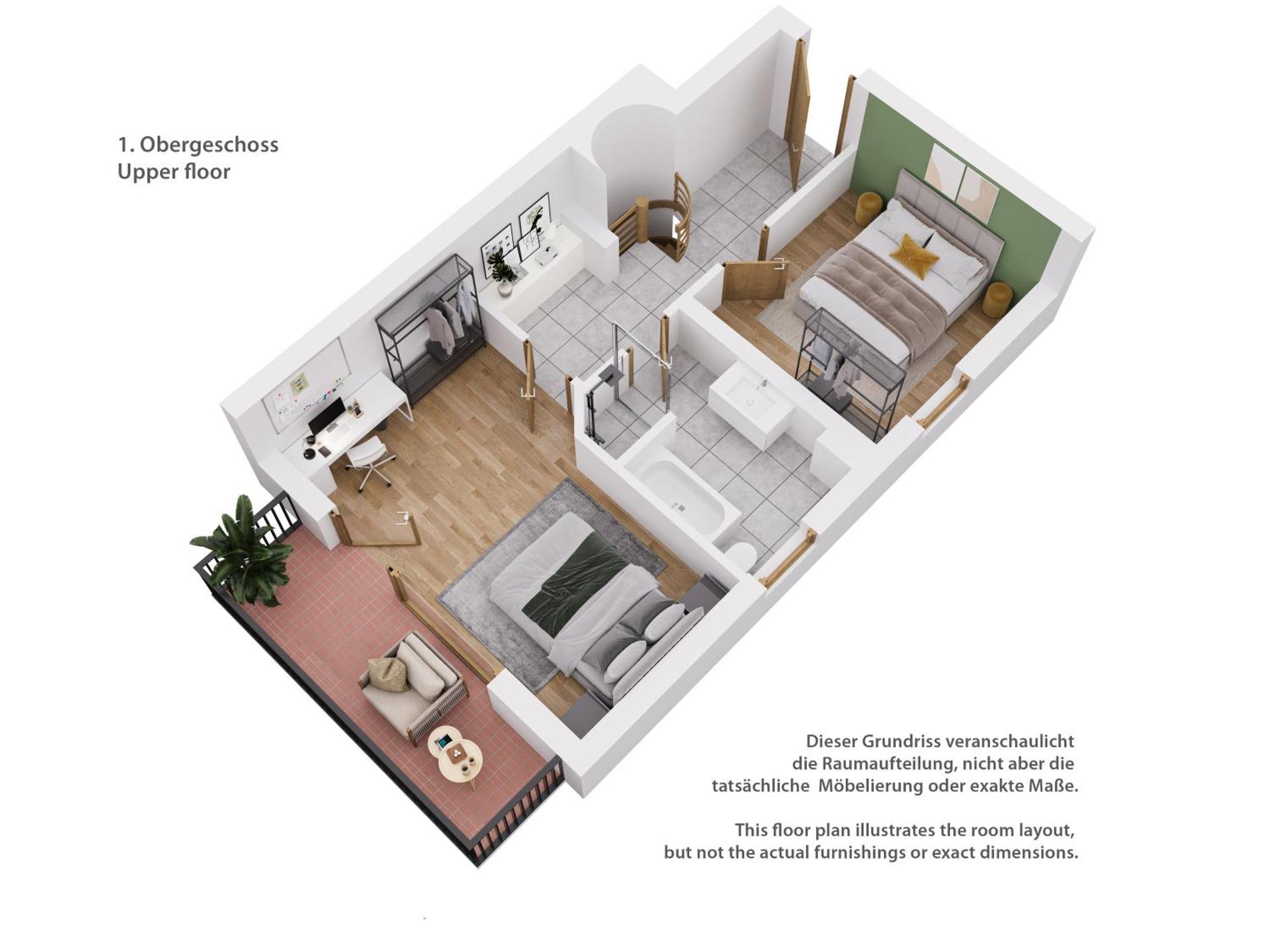 Moderne Maisonette Mit Garten Unterschleißheim Buitenkant foto