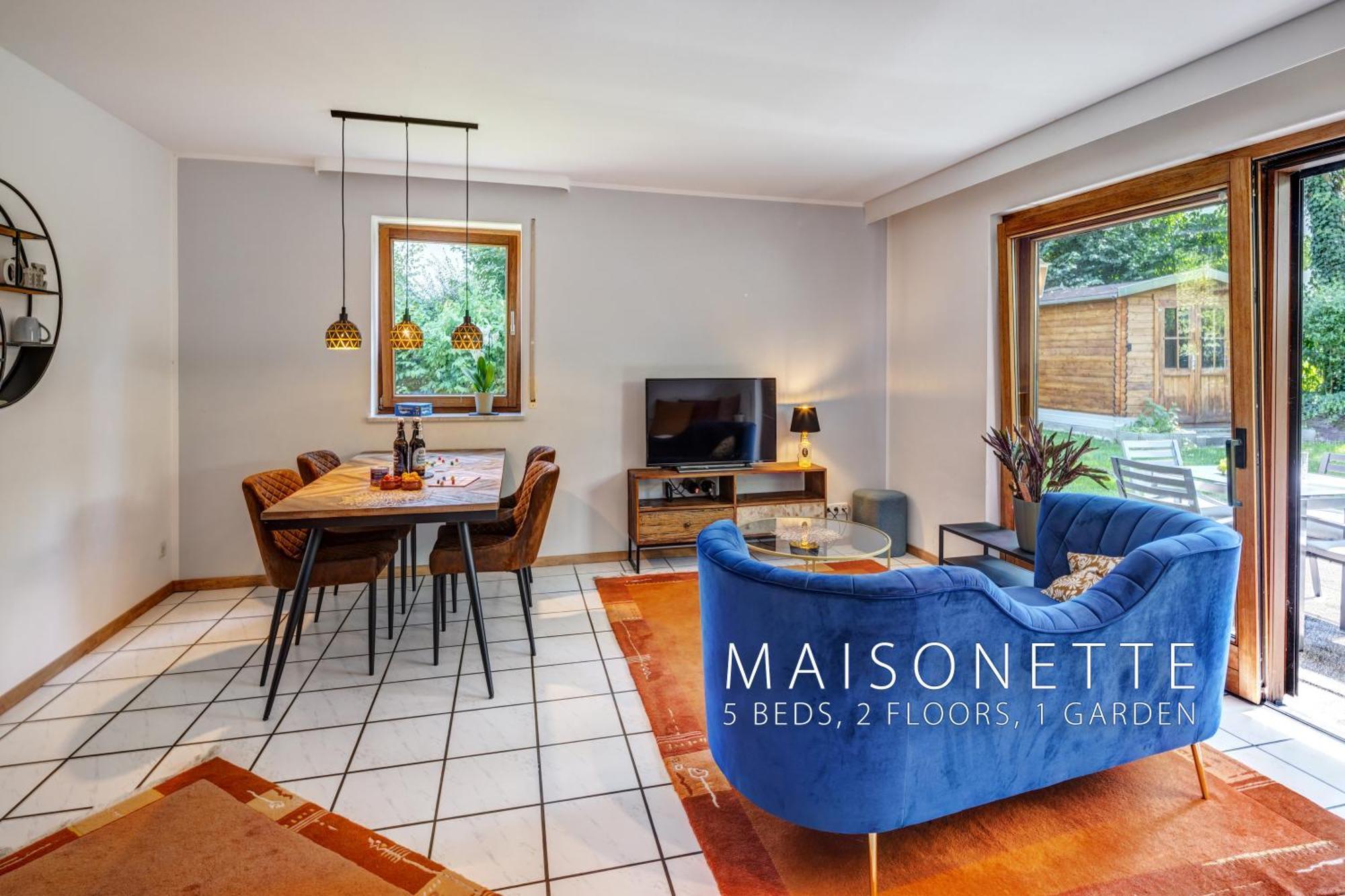 Moderne Maisonette Mit Garten Unterschleißheim Buitenkant foto